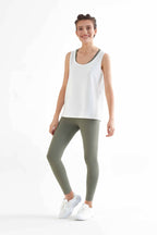 Organic 7/8 Stretch Leggings: Womens