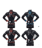 Furrjoi Harness, Cuff, Collar, Lead Underwear Bundle Black