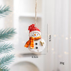 Festive Christmas Ornaments - Handcrafted Resin Gingerbread & Snowman Pendants