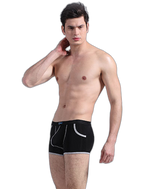 3 Pack Men's Long Leg Boxer Briefs Made of Ultra-Thin Ice Silk with Anti-Wear Elastic