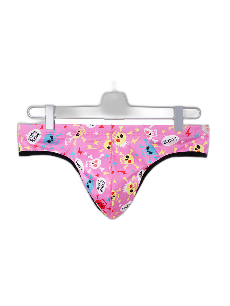 3 Pack Men's Skull Print Thong - Edgy & Sexy