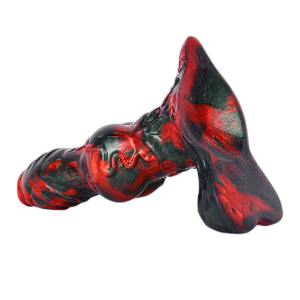 Krampus - 8.5 Inch Knotted Dog Dildo - Fantasy Silicone Dildo