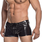 Super Booty Drawstring PU Leather Boxers