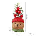 Resin Christmas Doll Santa Claus Snowman Decorations Ornaments