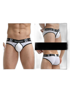 2 Pack Men's Sexy Mesh Front Opening Sponge Coaster Briefs