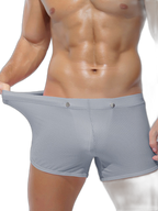 2 Pack Men's Breathable Mesh Boxer Briefs