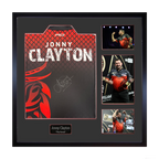 Jonny Clayton Signed Shirt Elite Frame