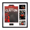 Jonny Clayton Signed Shirt Elite Frame