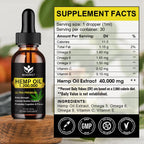 4 Pack Organic Hemp Oil 30mL - 100% Natural, Omega 3-6-9, Vegan