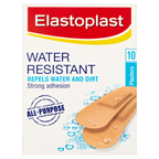 10 x Elastoplast Water Resist Plasters 10 Pack