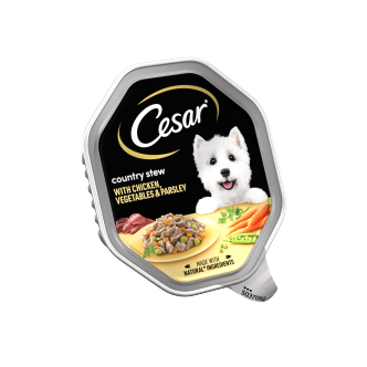14 x Cesar Country Stew With Chicken & Veg In Gravy 150Gm