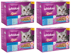 4 x Whiskas Cat 1+ Pouch Jelly Duo Ocean Delights 12 Pack - 12X85Gm