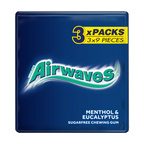 20 x Airwaves Menthol & Eucalyptus Sugar Free Gum Pk 3Pk
