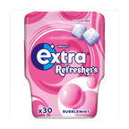 6 X Extra Refreshers Bubblemint Gum Bottle 30Pcs