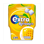 6 x Extra Refreshers Tropical Sf Chewing Gum Bottle 30 Piece