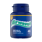 6 x Airwaves Menthol & Eucalyptus Gum Bottle - 46PCE