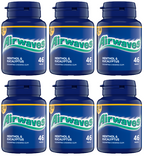 6 x Airwaves Menthol & Eucalyptus Gum Bottle - 46PCE