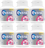 6 x Extra Bubblemint Chewing Gum Bottle - 46PCE