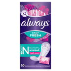 6 x Always Dailies Liners Normal 20 Pack