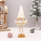 Christmas Decorations White Beard Faceless Doll Retractable