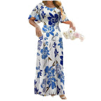 Women's Casual Loose-fit Elegant Printed Dress