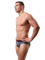 3 Pack Men's Striped U-Pouch Breathable Casual Briefs