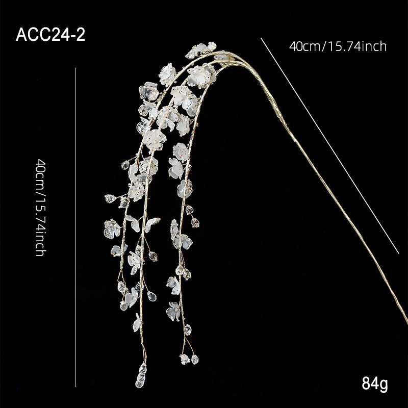 Christmas Acrylic White Crystal Twig Cutting Creative Decoration