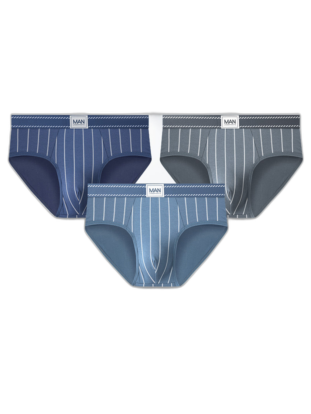 3 Pack Men’s Classic Striped Briefs