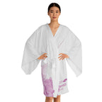 Watercolour Pink Splash - Womens Kimono Robe