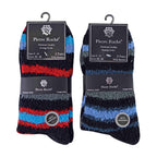 4 Pack Mens Cosy Soft Fluffy Slipper Bed Socks with Grips