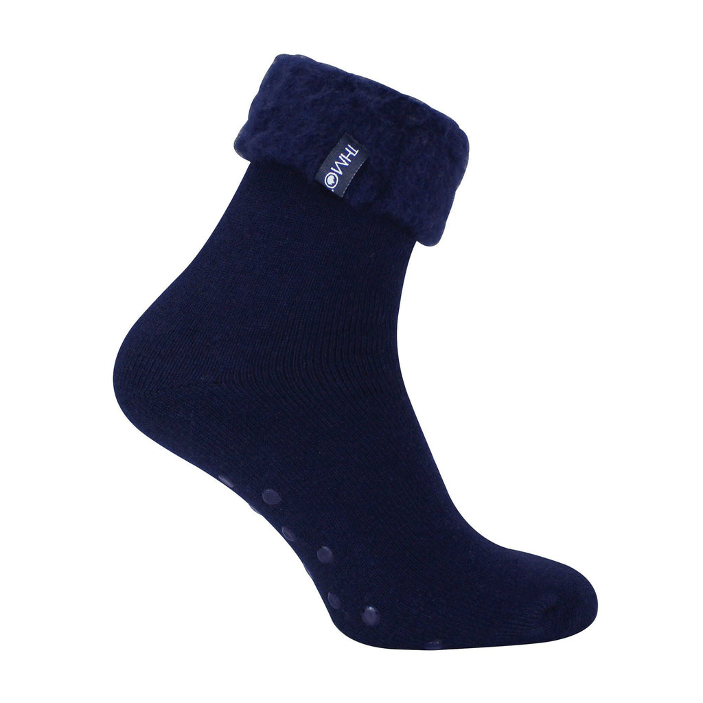 THMO Men’s Soft Plush Lined Slipper Bed Socks