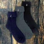 3 Pack Mens Soft Fleece Lined Slipper Bed Socks