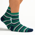 4 Pack Mens Cosy Soft Fluffy Slipper Bed Socks with Grips