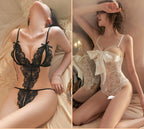 Underwear Women's Sense Sleeping Clothes Convenient Temptation Open Crotch Uniform
