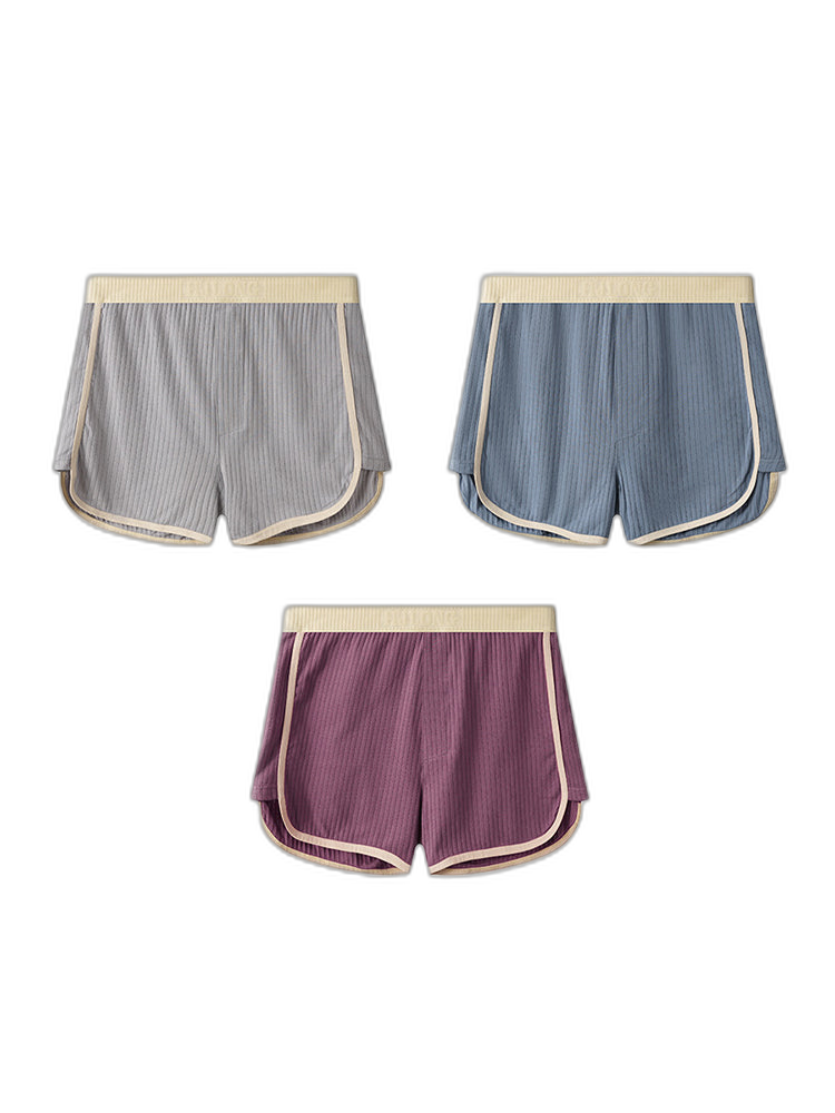 3 Pack Men's Ultra-Soft Cotton Solid Color Odor-Control Boxer Briefs