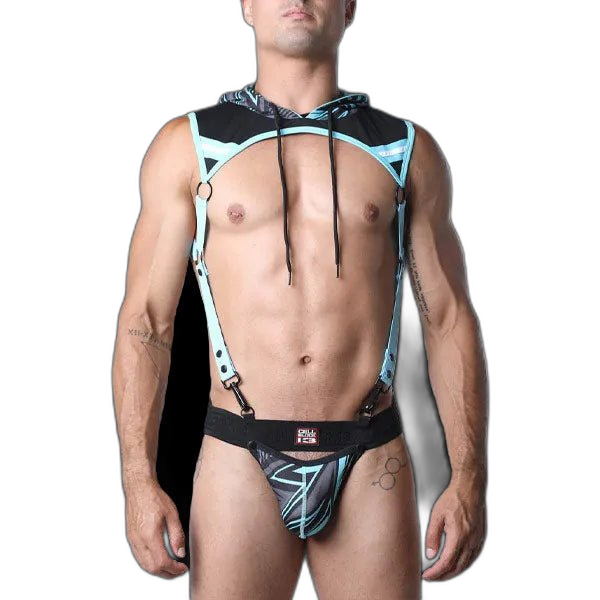 Cell Block 13 Kennel Club Lightning Hoodie Harness | Turquoise