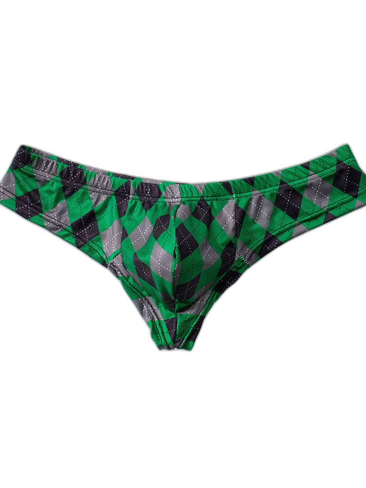 Men’s Low-Rise U-Convex Print Thong