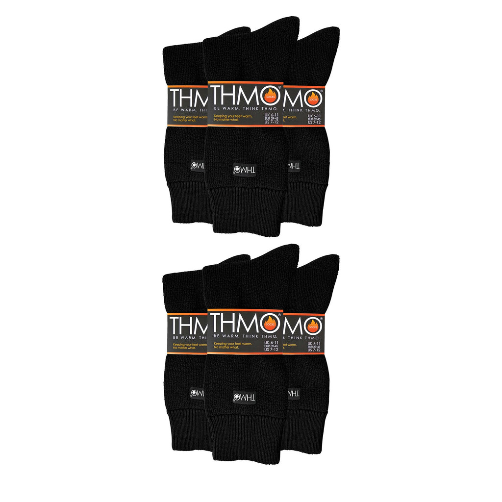 Mens Thermal Indoor Slipper Socks with Grips (Multipack Options)