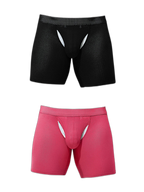 2 Pack Men's Sporty Cut Anti-Chafing Breathable Stretch Fit Midway Briefs