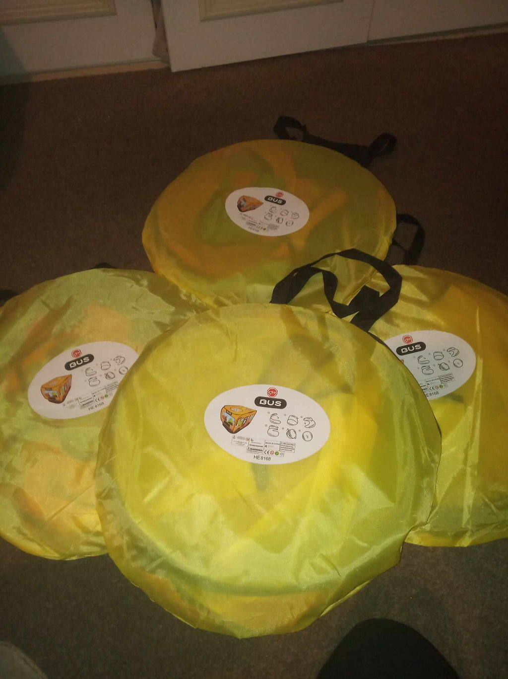 NEW Kids Yellow Play Tent Bus – Indoor & Outdoor