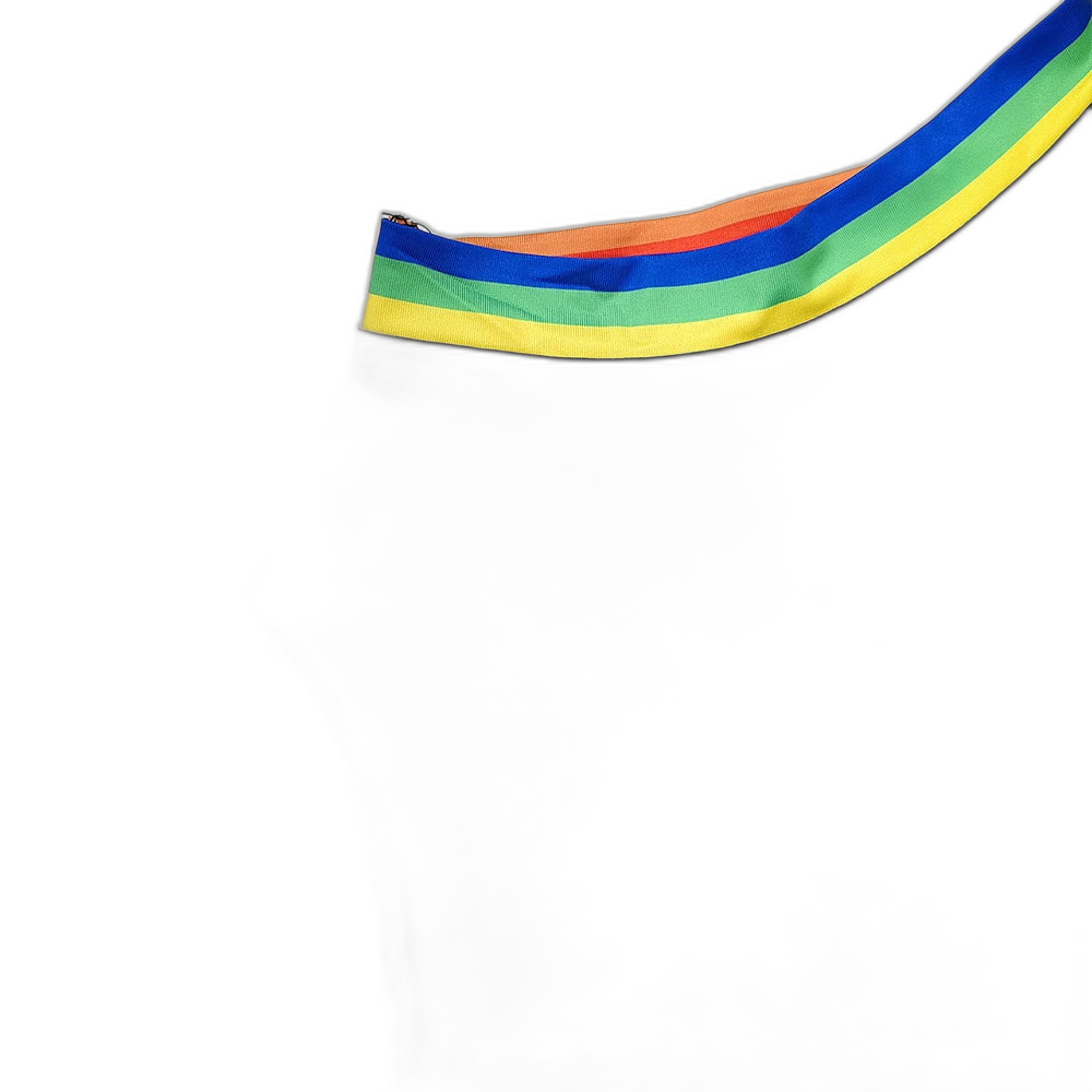 Rainbow Stripe Stretch Thong Bodysuit