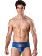 Aoelemen 4 Pack Men's Breathable U Convex Pouch Briefs