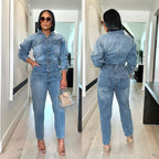 Women's Fashion Denim Jumpsuits
