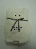 Cuddles Baby/Babies Bathtime Towel ~ Owl Design ~ WHITE/CREAM