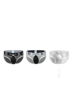2 Pack Men's Sexy Mesh Front Opening Sponge Coaster Briefs