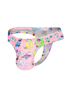 2 Pack Men's Low-Rise Sexy Print Thong