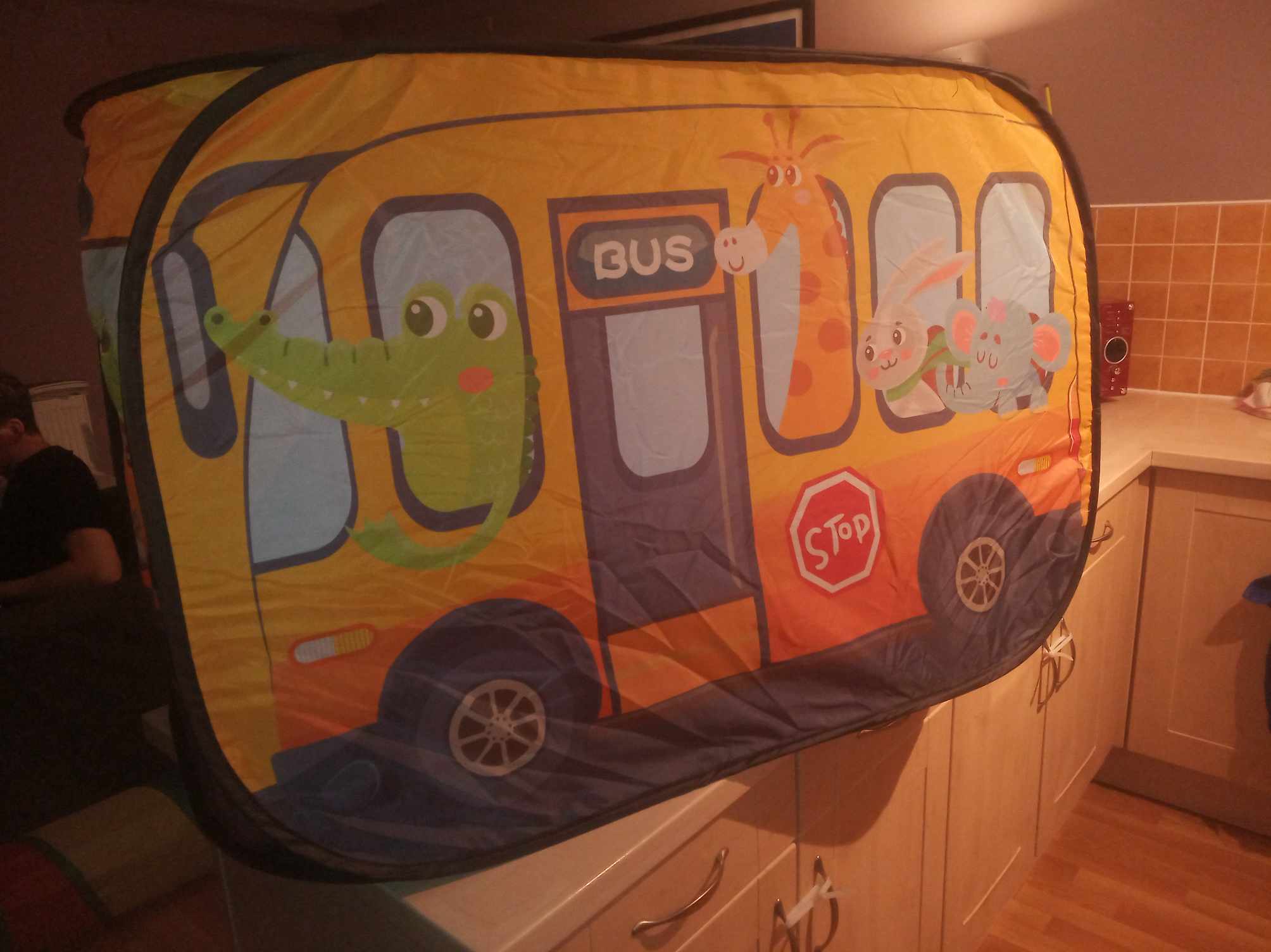 NEW Kids Yellow Play Tent Bus – Indoor & Outdoor