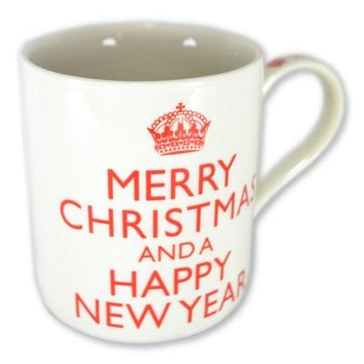 Merry Christmas And A Happy New Year Coffee / Tea Fine China Mug