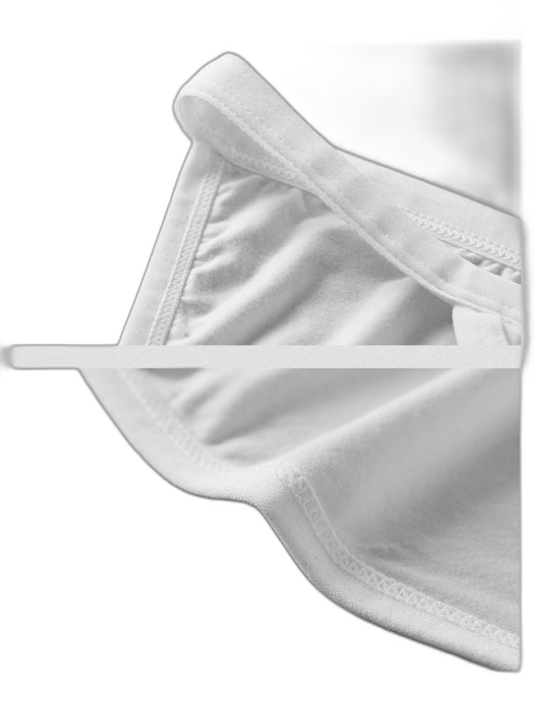 2 Pack Men's U-Shaped Pouch Low-Rise Metal-Clasp Thin Briefs