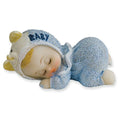 club green baby sleeping blue cake topper boy